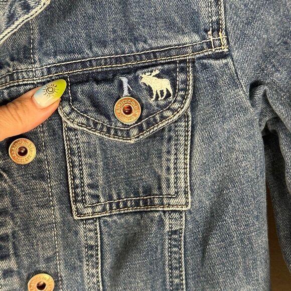 Abercrombie Kids Denim Jacket Girls Sz 11/12 - Picture 3 of 6